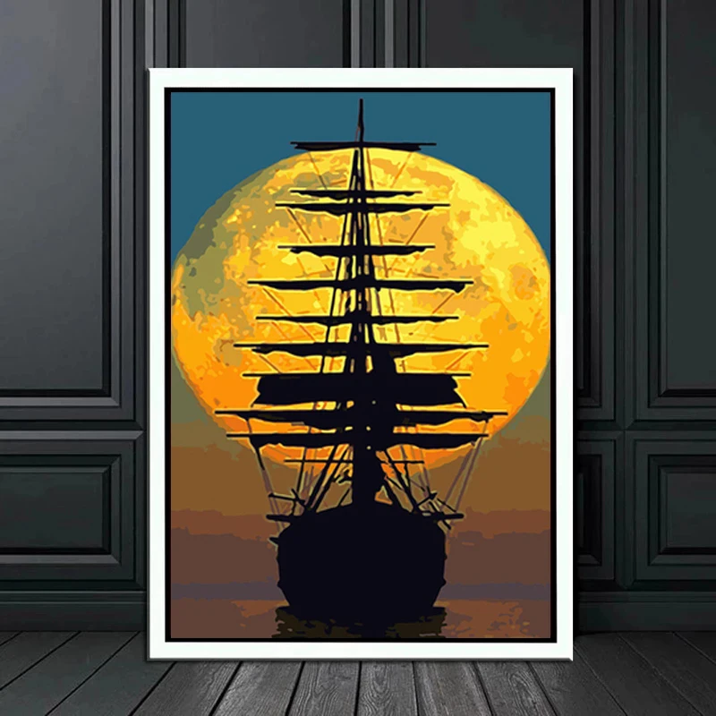 Murals Ship and Ocean Sky with Sunset Abstract Nordic Posters and Prints Canvas Painting Art for Living Room Home Decor
Murals Ship and Ocean Sky with Sunset Abstract Nordic Posters and Prints Canvas Painting Art for Living Room Home Decor