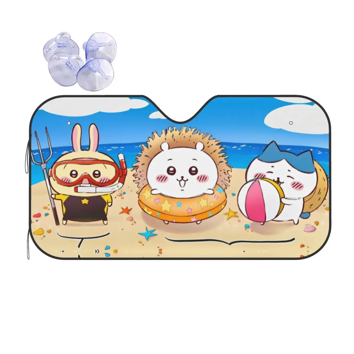 Chiikawa Cartoon Cute Sunshade Windscreen Retractable Car Front Windshield 70x130cm Sun Visor UV Protector
Chiikawa Cartoon Cute Sunshade Windscreen Retractable Car Front Windshield 70x130cm Sun Visor UV Protector