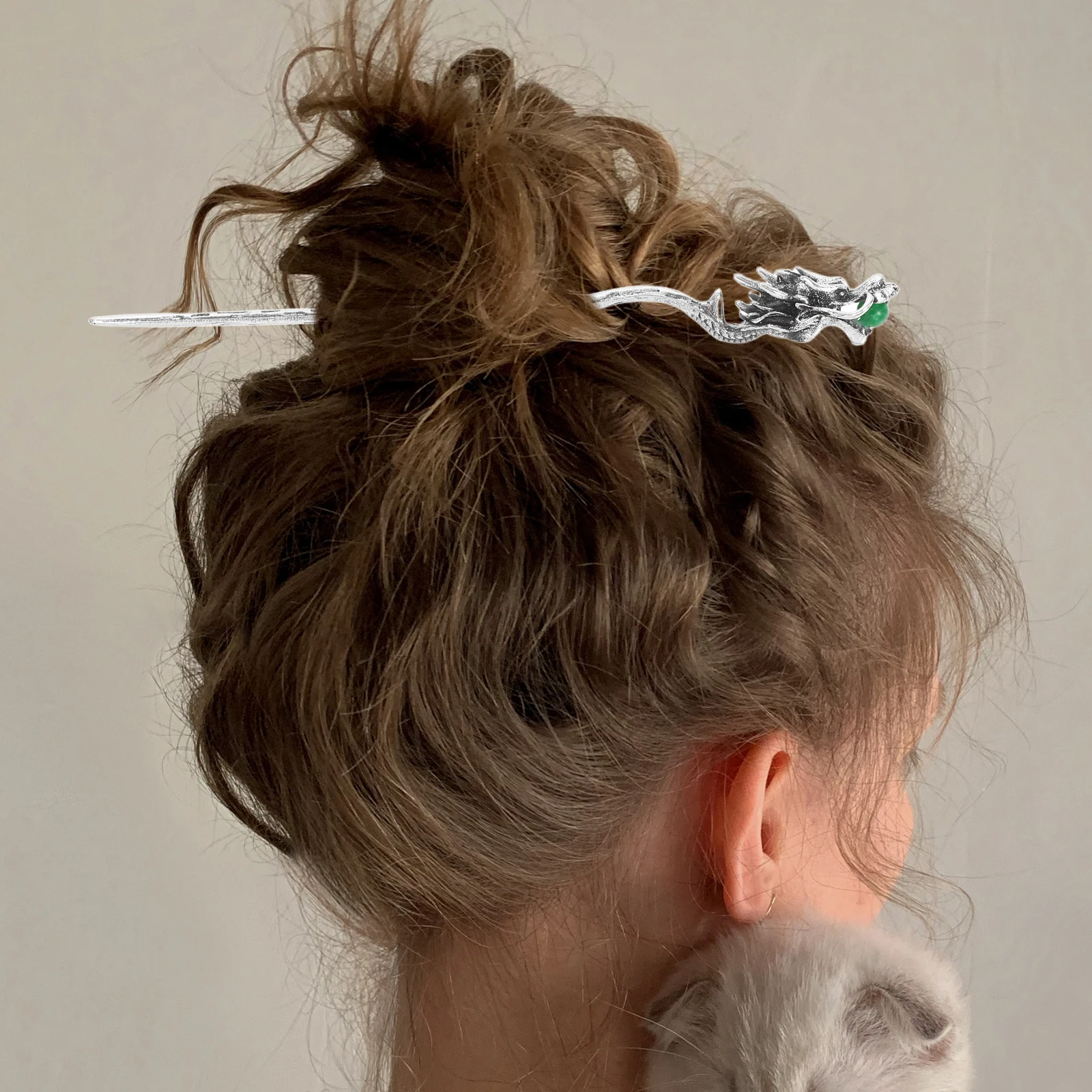 Dragon Head Hair Stick Zinc Alloy Traditional Chinese Decorative Hair Accessories for Hanfu Updos Weddings Parties Styling
Dragon Head Hair Stick Zinc Alloy Traditional Chinese Decorative Hair Accessories for Hanfu Updos Weddings Parties Styling