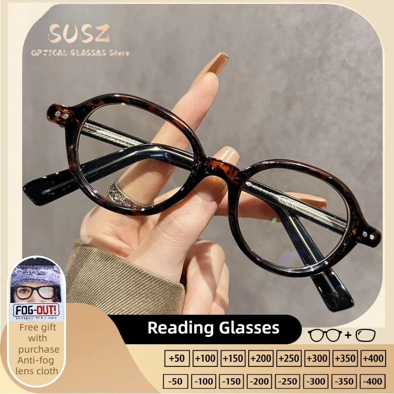 Очки для чтения SUSZ с овальной оправой увеличенного размера, с защитой от синего света, винтажные/ретро, удобные, с диоптриями
Очки для чтения SUSZ с овальной оправой увеличенного размера, с защитой от синего света, винтажные/ретро, удобные, с диоптриями