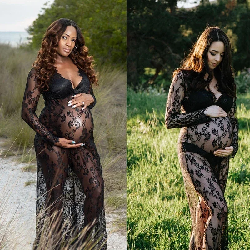 Pregnancy Dress for Photo Shoot Maternity Photography Props Sexy V Neck Lace Maxi Gown Dress Plus Size Pregnant Women Clothes
Pregnancy Dress for Photo Shoot Maternity Photography Props Sexy V Neck Lace Maxi Gown Dress Plus Size Pregnant Women Clothes