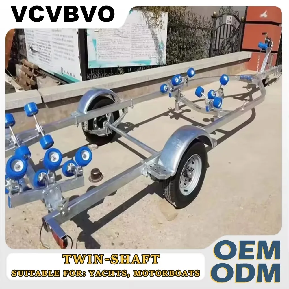 Heavy Duty Galvanized Boat Trailer 1-7 Ton Yacht Patrol Speedboat West Marine Customizable Cradle Bunk Factory Sale Dual Axle
Heavy Duty Galvanized Boat Trailer 1-7 Ton Yacht Patrol Speedboat West Marine Customizable Cradle Bunk Factory Sale Dual Axle