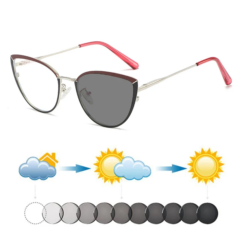 Новые модные женские фотохромные солнцезащитные очки «кошачий глаз» для коррекции близорукости, для женщин и девушек, с возможностью индивидуального заказа
Новые модные женские фотохромные солнцезащитные очки «кошачий глаз» для коррекции близорукости, для женщин и девушек, с возможностью индивидуального заказа