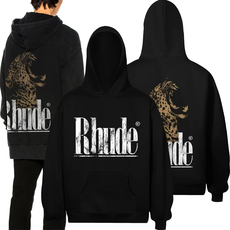 American Streetwear Trend Rhude Pullover High Quality Retro Casual Loose Printed Hoodie
American Streetwear Trend Rhude Pullover High Quality Retro Casual Loose Printed Hoodie