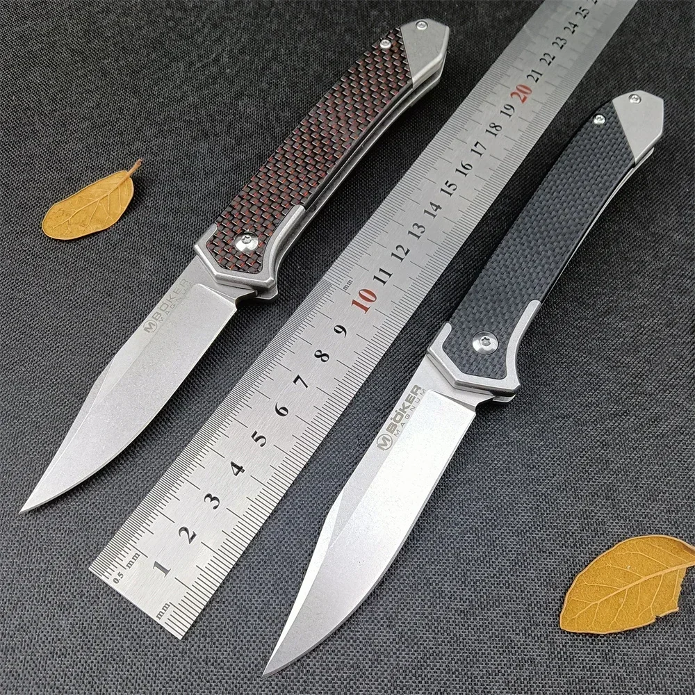 Складной карманный нож Boker D2, черное лезвие G10/красное углеродное волокно, ручка для охоты, кемпинга, рыбалки, выживания на природе, повседневное использование
Складной карманный нож Boker D2, черное лезвие G10/красное углеродное волокно, ручка для охоты, кемпинга, рыбалки, выживания на природе, повседневное использование