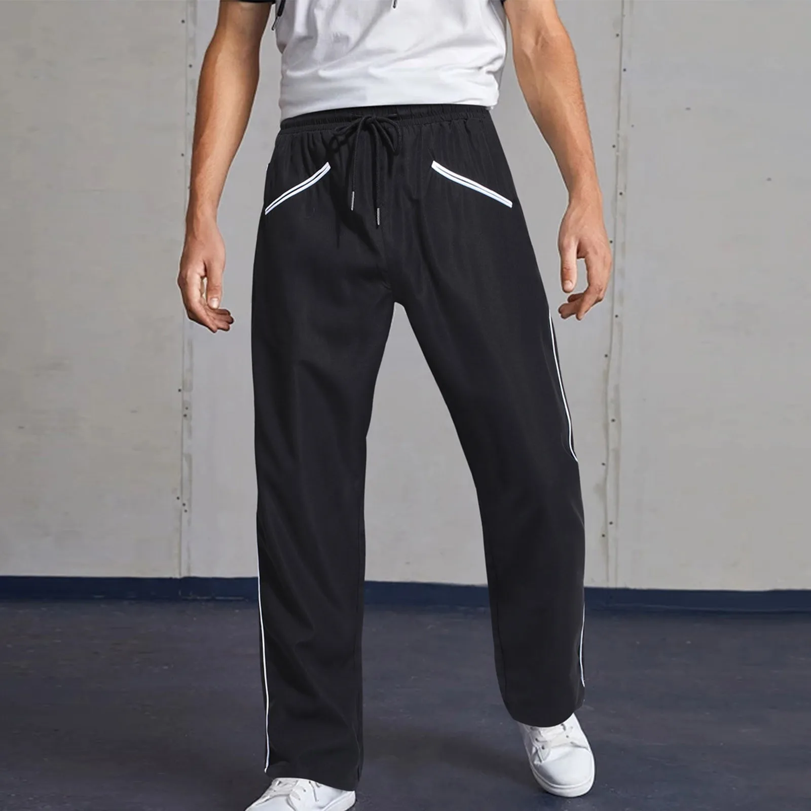 Men's Jogging Fitness Casual Pants Mid Waisted Trousers Streetwear Striped Sports Jogging Pants With Pockets Sweatpants
Men's Jogging Fitness Casual Pants Mid Waisted Trousers Streetwear Striped Sports Jogging Pants With Pockets Sweatpants
