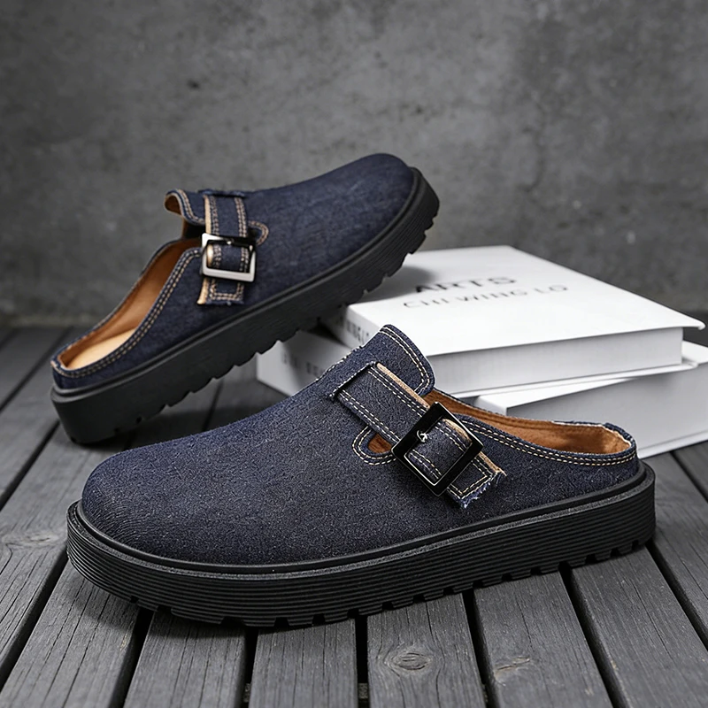 Men's slip on casual slippers summer soft-sole anti-slip lightweight outdoor city walking slippers fashion youth semi-slippers
Men's slip on casual slippers summer soft-sole anti-slip lightweight outdoor city walking slippers fashion youth semi-slippers