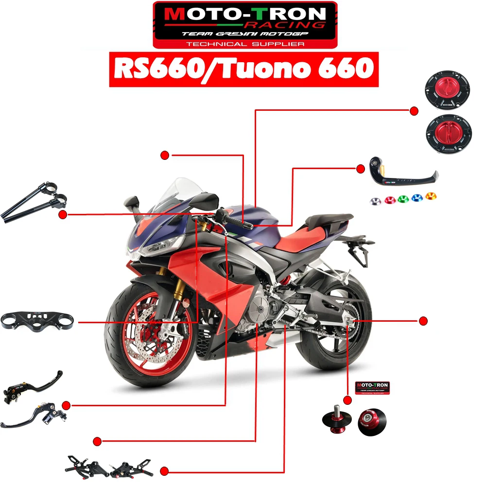 For Aprilia RS660/Tuono660 2021 2022 2023 2024 2025 Motorcycle modification accessories Footrest Foot kit Handlebars
For Aprilia RS660/Tuono660 2021 2022 2023 2024 2025 Motorcycle modification accessories Footrest Foot kit Handlebars
