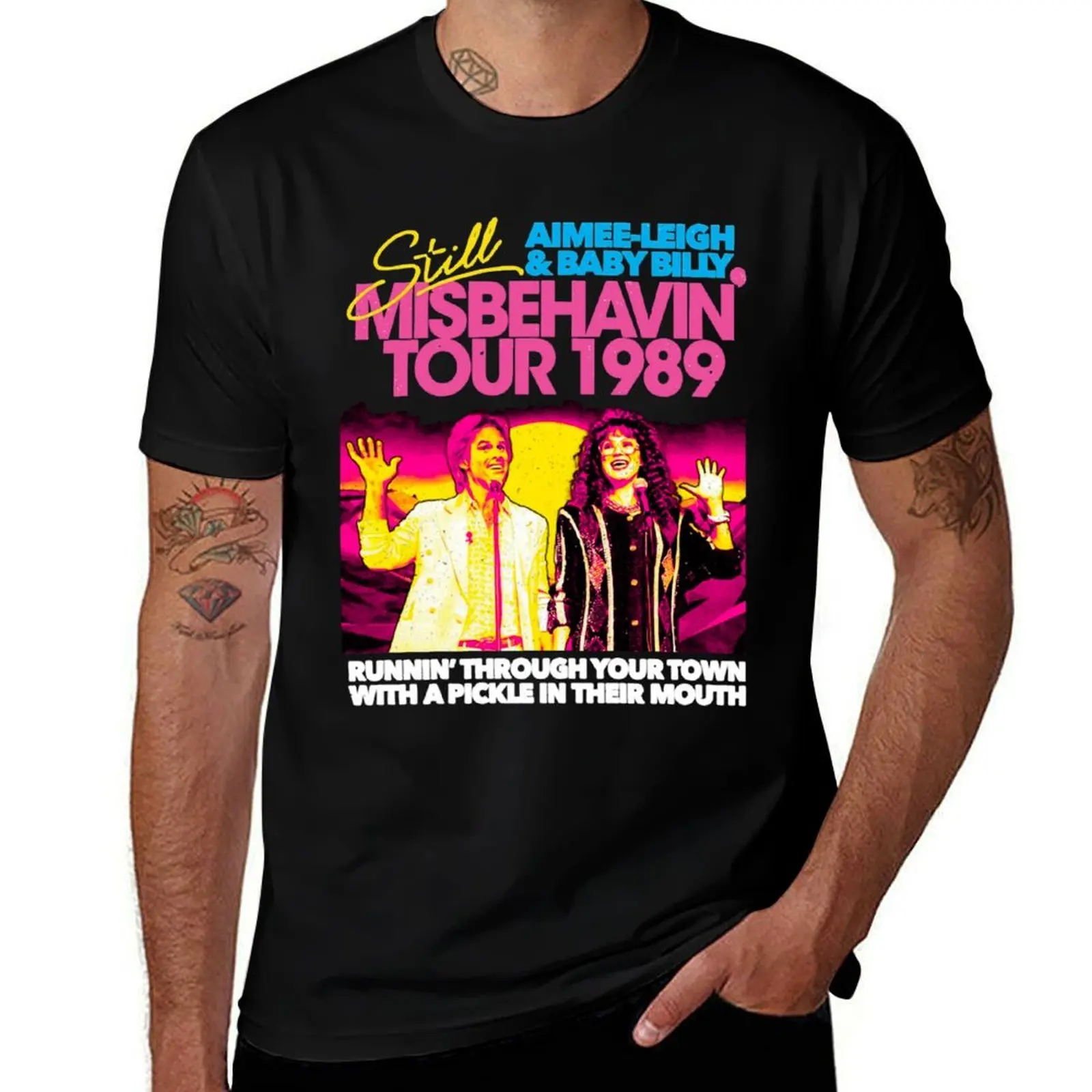 Baby Billy and Aimee Leigh Misbehavin Tour 1989 Retro T-Shirt shirts graphic anime clothes topping t shirt men
Baby Billy and Aimee Leigh Misbehavin Tour 1989 Retro T-Shirt shirts graphic anime clothes topping t shirt men