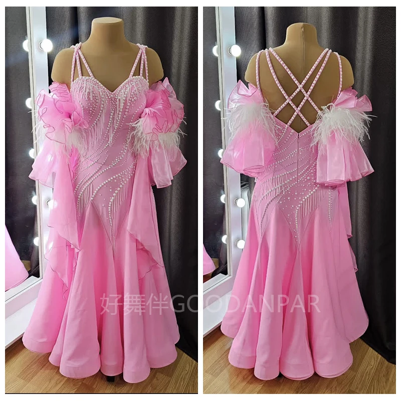 Waltz Ballroom Dance Dress Women Competition Dance Gown Ballroom Dancing Costume standard dance dress junior competition pink
Waltz Ballroom Dance Dress Women Competition Dance Gown Ballroom Dancing Costume standard dance dress junior competition pink