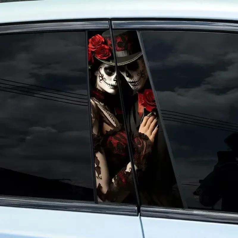 1PC Gothic Skeleton Couple Car Stickers Waterproof Auto B Pillar Halloween Decor Cover Scratch DIY Car Doors Pillar Skull Decals
1PC Gothic Skeleton Couple Car Stickers Waterproof Auto B Pillar Halloween Decor Cover Scratch DIY Car Doors Pillar Skull Decals