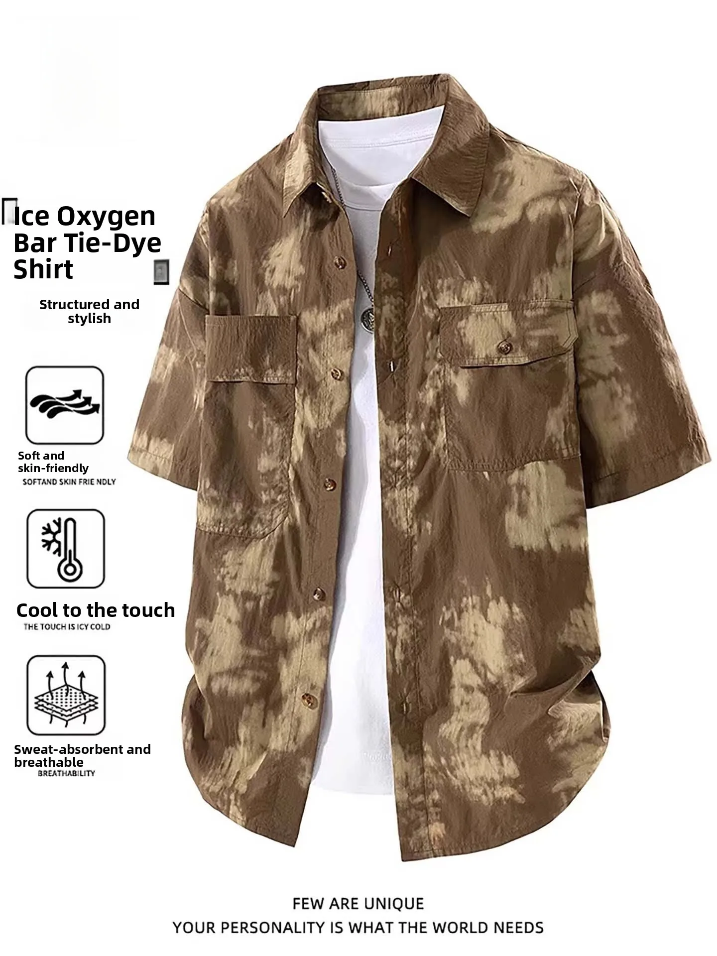 Nainiluzhailan Ice Silk Dyeing Flower Men's Summer Thin Loose Retro Beach Vacation Short Sleeve Shirt Breathable Moisture Wic...
Nainiluzhailan Ice Silk Dyeing Flower Men's Summer Thin Loose Retro Beach Vacation Short Sleeve Shirt Breathable Moisture Wic...
