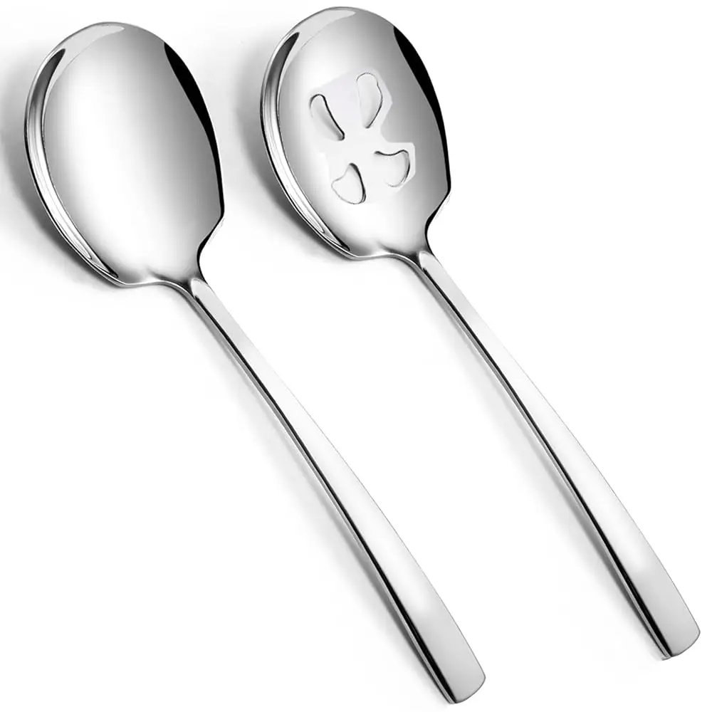 Large Serving Spoons Set Stainl Steel 12 H Slotted Spoon And Serving Spoon Serving Utensils For Buffet Catering Dishwasher
Large Serving Spoons Set Stainl Steel 12 H Slotted Spoon And Serving Spoon Serving Utensils For Buffet Catering Dishwasher
