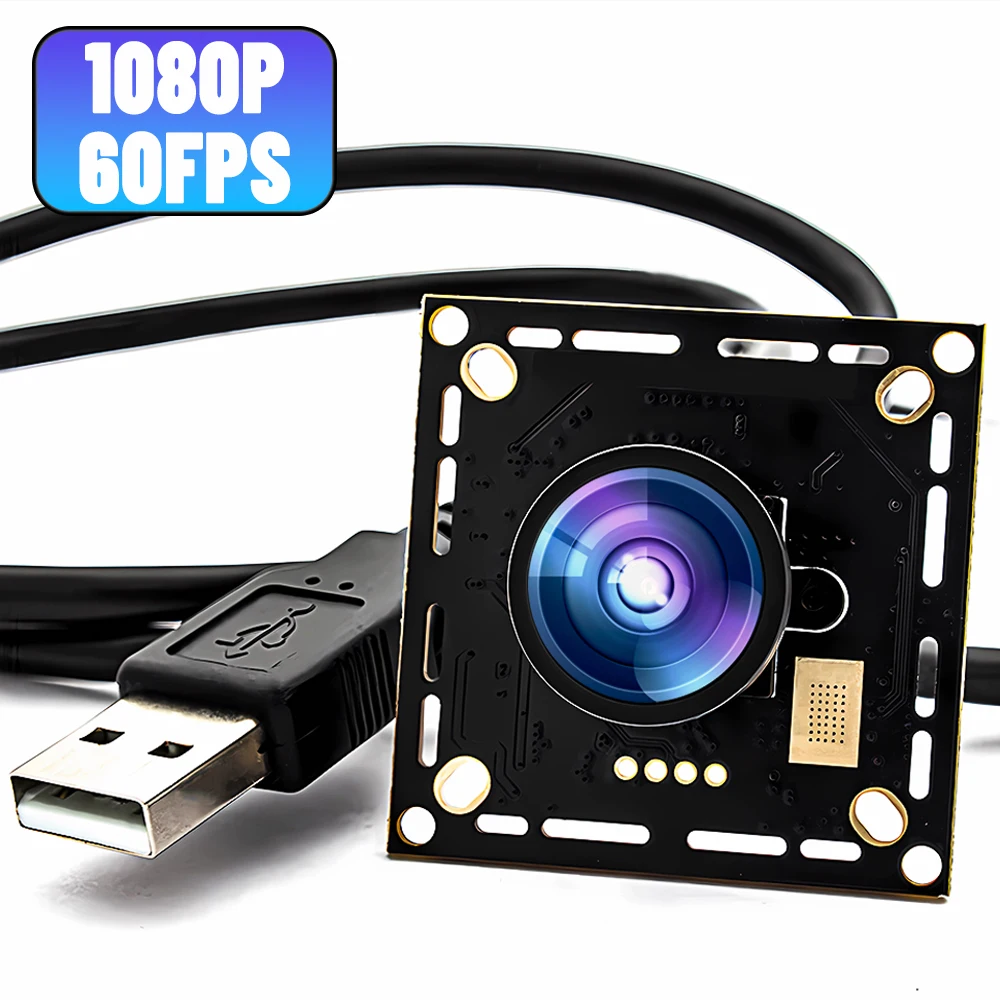 WGWK 1080P 60FPS USB Camera Module With 2.35mm 138° Wide Angle Lens High Speed UVC Plug Play AEC AEB AGC CCTV PCB Board Webcam
WGWK 1080P 60FPS USB Camera Module With 2.35mm 138° Wide Angle Lens High Speed UVC Plug Play AEC AEB AGC CCTV PCB Board Webcam