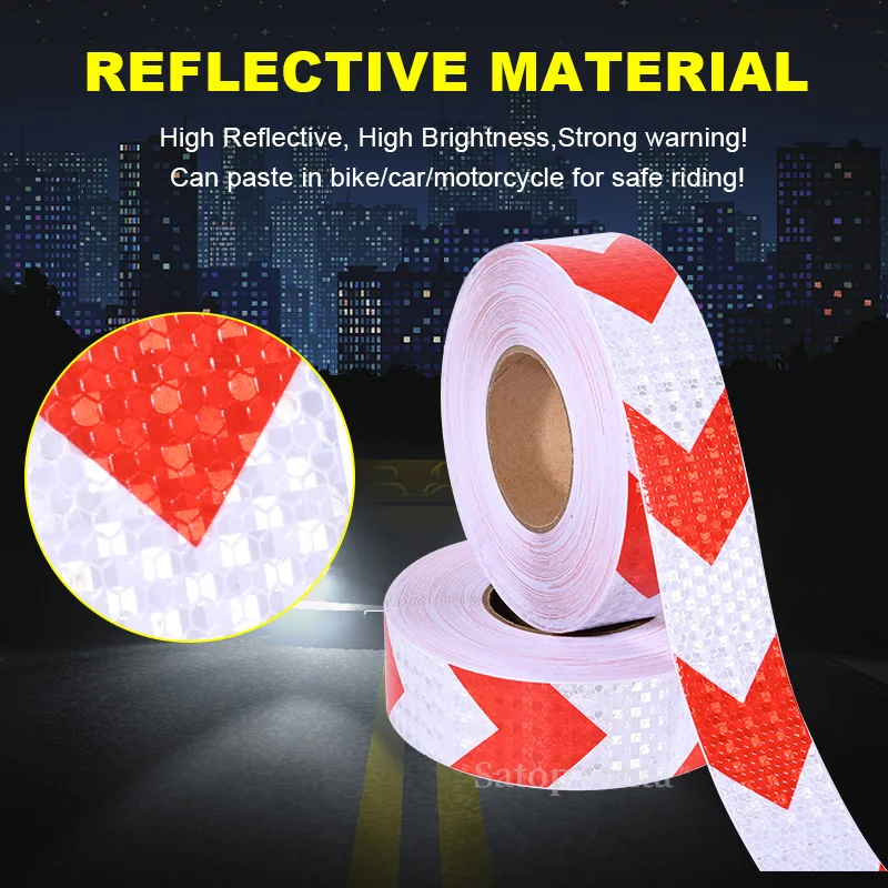 5cm*50m Arrow Printing Reflective Conspicuous Tape Waterproof White-Red Self-adhesive Reflector Safety Warning Sticker For Truck
5cm*50m Arrow Printing Reflective Conspicuous Tape Waterproof White-Red Self-adhesive Reflector Safety Warning Sticker For Truck