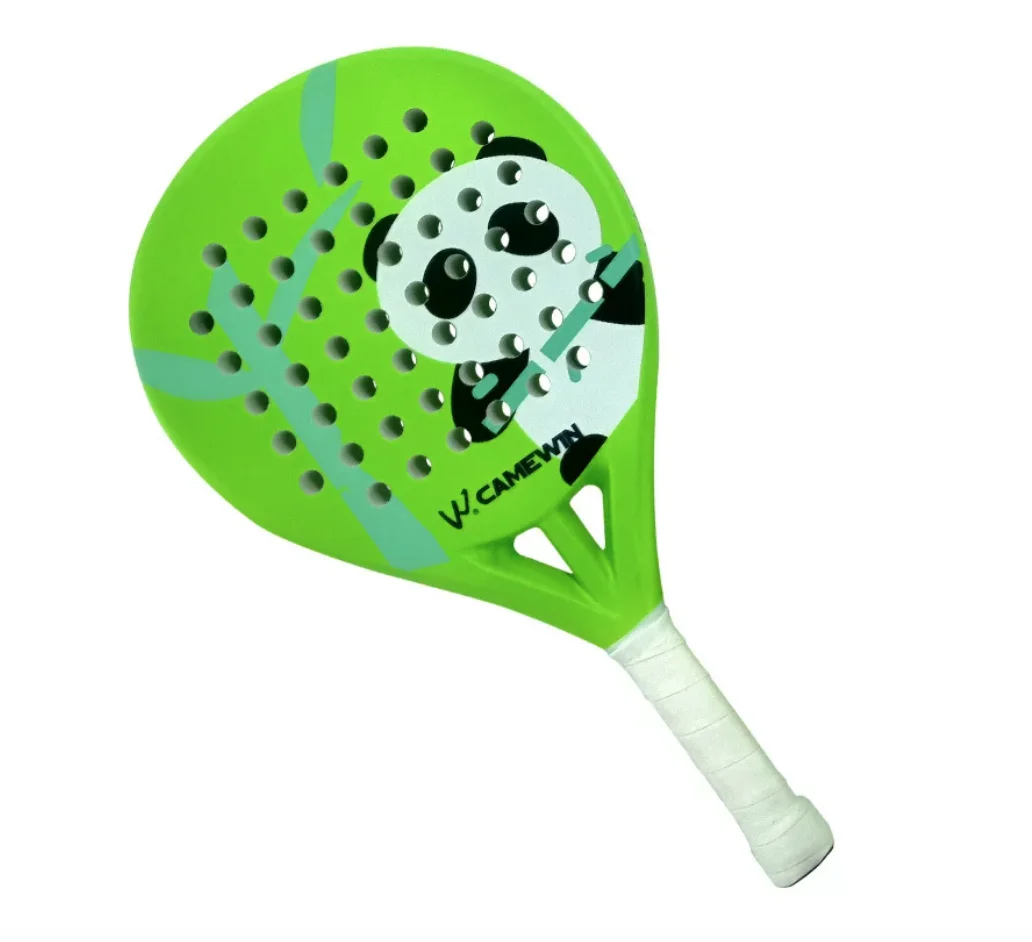 Children Carbon fiber material padel racket with panda graphic, oval balanced frame lightweight structure high quality daily tra
Children Carbon fiber material padel racket with panda graphic, oval balanced frame lightweight structure high quality daily tra