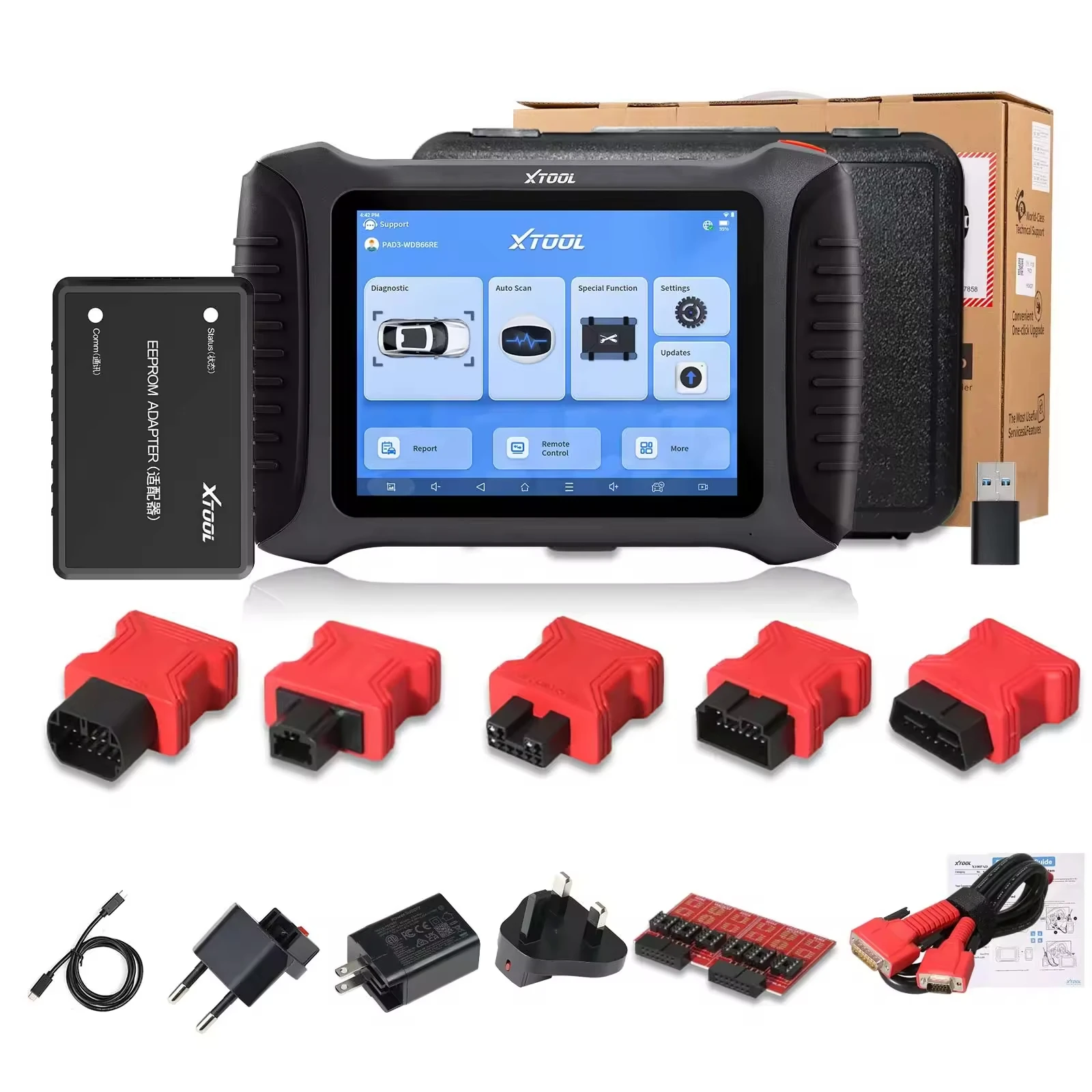 XTOOL X100 PAD3 SE OBD2 Key Program Mer Diagnostic Tool Support All Keys Lost EPB Reset Throttle Body Reset
XTOOL X100 PAD3 SE OBD2 Key Program Mer Diagnostic Tool Support All Keys Lost EPB Reset Throttle Body Reset