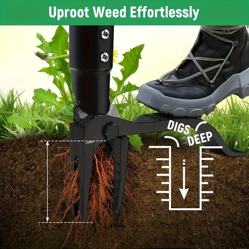 2pcHeavy-Duty Stainless Steel 4-Prong Weed Puller, Adjustable Height Lawn with Long Handle, Sturdy Root Killer for Root Remova
2pcHeavy-Duty Stainless Steel 4-Prong Weed Puller, Adjustable Height Lawn with Long Handle, Sturdy Root Killer for Root Remova