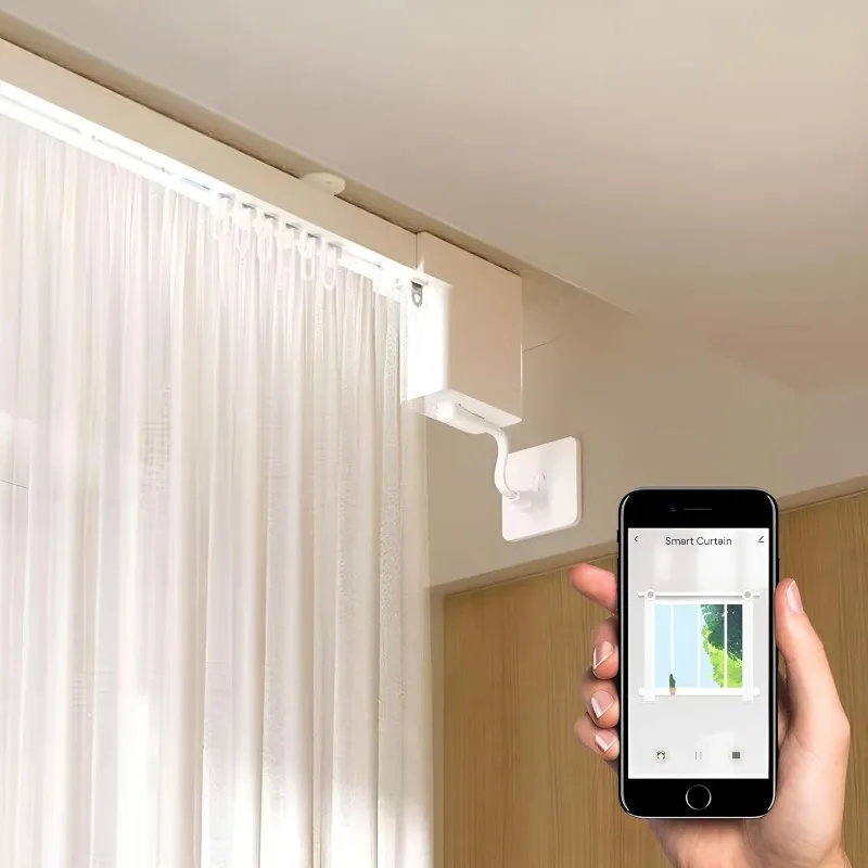 Умная система направляющих для штор с мини-двигателем Zigbee, автоматическим потолочным открыванием для штор, моторизованным стержнем для штор 165,3 дюйма (4,2 м) с A
Умная система направляющих для штор с мини-двигателем Zigbee, автоматическим потолочным открыванием для штор, моторизованным стержнем для штор 165,3 дюйма (4,2 м) с A