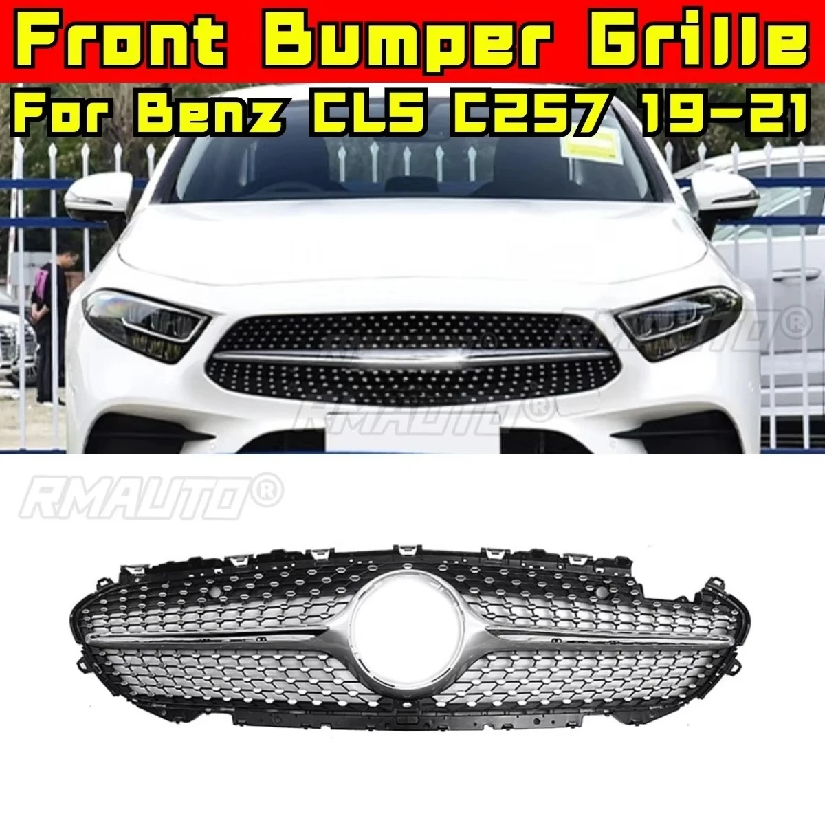 Car Bumper Grill Decorative Strips Racing Grille Body Kit Front Bumper Grill For Mercedes Benz CLS C257 2019-2021 Exterior Part
Car Bumper Grill Decorative Strips Racing Grille Body Kit Front Bumper Grill For Mercedes Benz CLS C257 2019-2021 Exterior Part