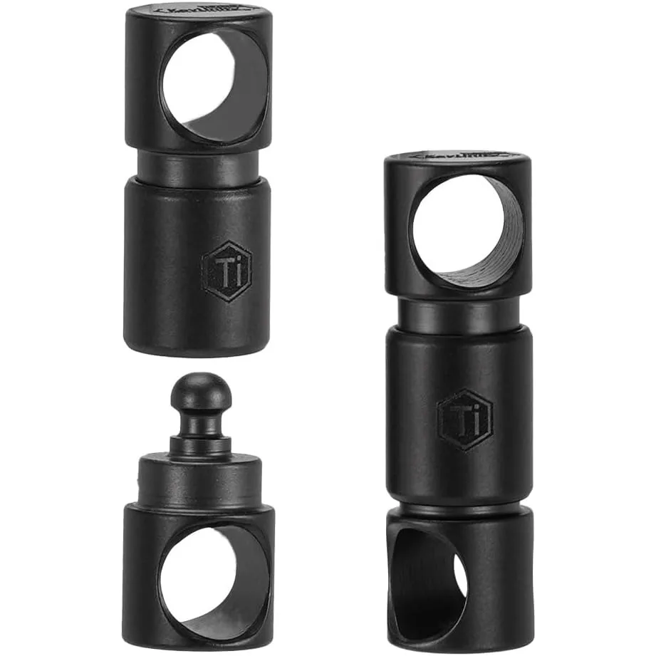 KeyUnity KA51BK Detachable Key Ring Connector 2 pcs, Double-end Swivel Keychain Titanium Rotatable Key Organizer Linker
KeyUnity KA51BK Detachable Key Ring Connector 2 pcs, Double-end Swivel Keychain Titanium Rotatable Key Organizer Linker