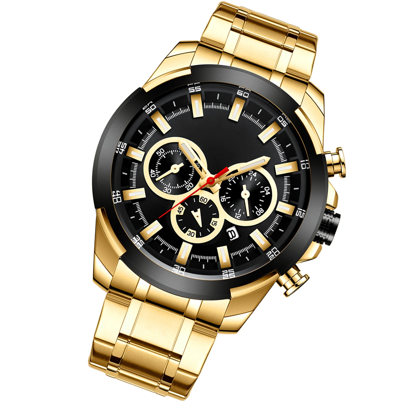 8361 Кварцевые мужские наручные часы для мужчин Мужские часы с индикатором календаря Дата Водонепроницаемые светящиеся стрелки Три Sub-Di 
8361 Кварцевые мужские наручные часы для мужчин Мужские часы с индикатором календаря Дата Водонепроницаемые светящиеся стрелки Три Sub-Di