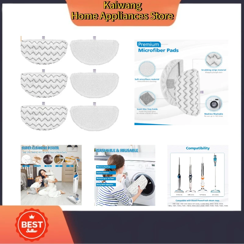 6 шт. подушечки для паровой швабры, подходят для паровой швабры Bissell Powerfresh 1940, изготовлена из микрофибры, моющихся и многоразовых
6 шт. подушечки для паровой швабры, подходят для паровой швабры Bissell Powerfresh 1940, изготовлена из микрофибры, моющихся и многоразовых