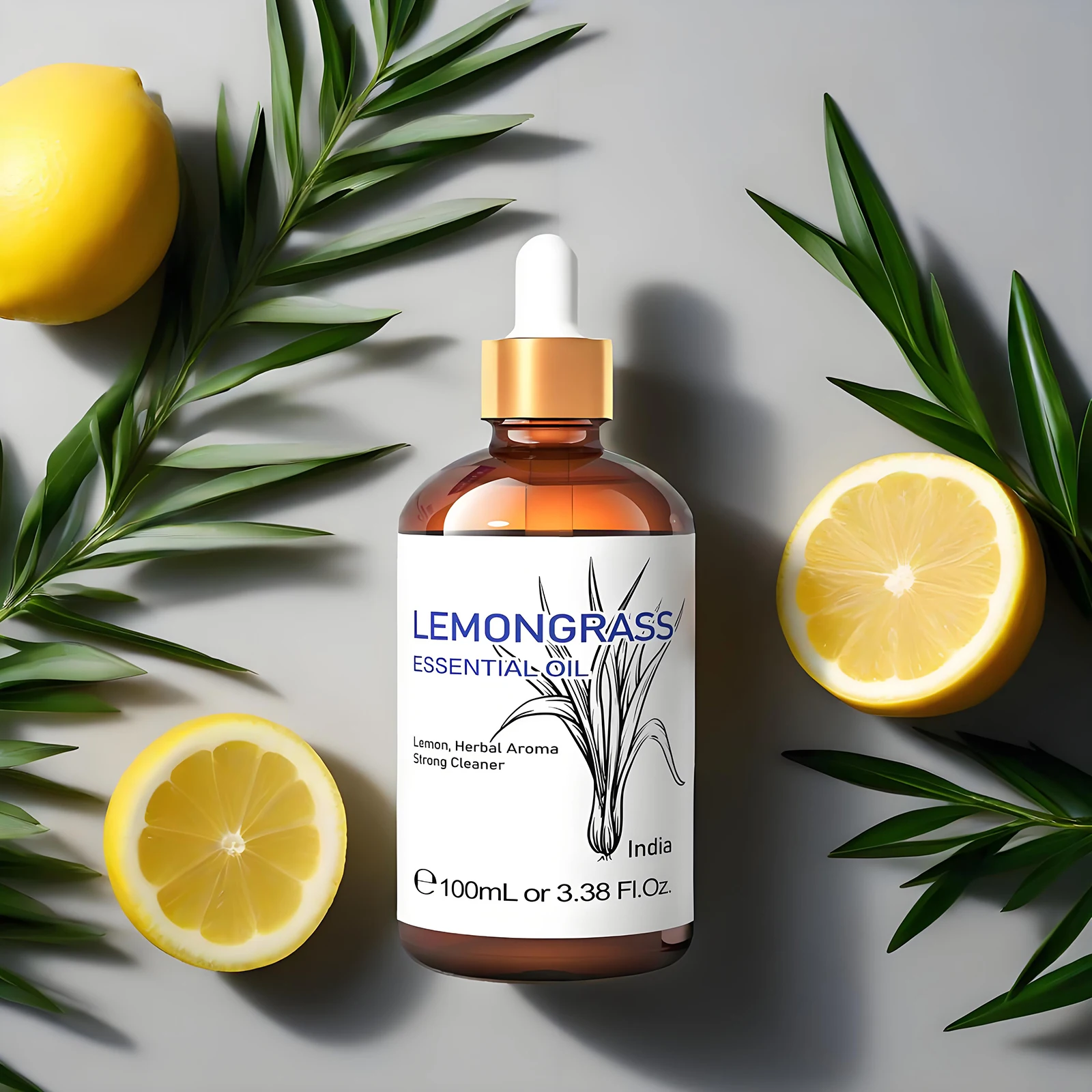 HIQILI 100% Pure Lemongrass Essential Oil 100ml for Perfume Making Body Spray Citrusy Bergamot Ylang Ylang Vanilla
HIQILI 100% Pure Lemongrass Essential Oil 100ml for Perfume Making Body Spray Citrusy Bergamot Ylang Ylang Vanilla