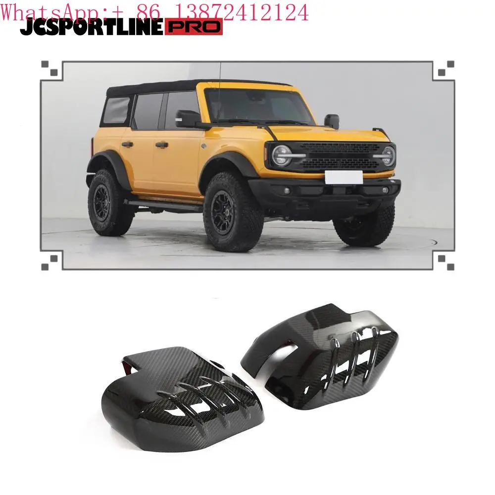 JCSPORTLINE Carbon Fiber Car Review Mirror Cover for Ford Bronco 2021-22
JCSPORTLINE Carbon Fiber Car Review Mirror Cover for Ford Bronco 2021-22