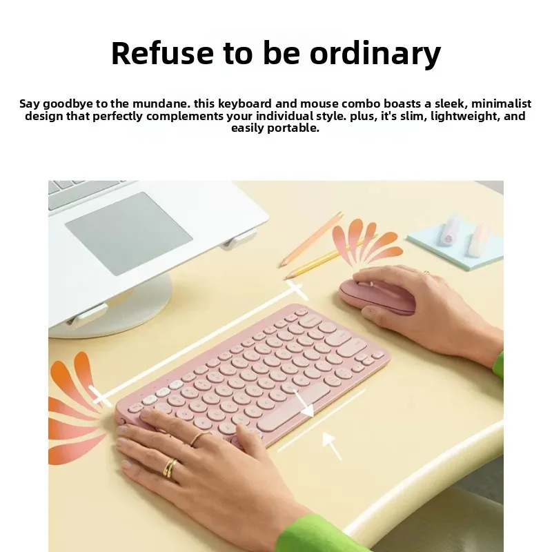 Bluetooth Keyboard Mouse Combo Pebble 2 for Logitech Slim Silent Portable Office Kit
Bluetooth Keyboard Mouse Combo Pebble 2 for Logitech Slim Silent Portable Office Kit