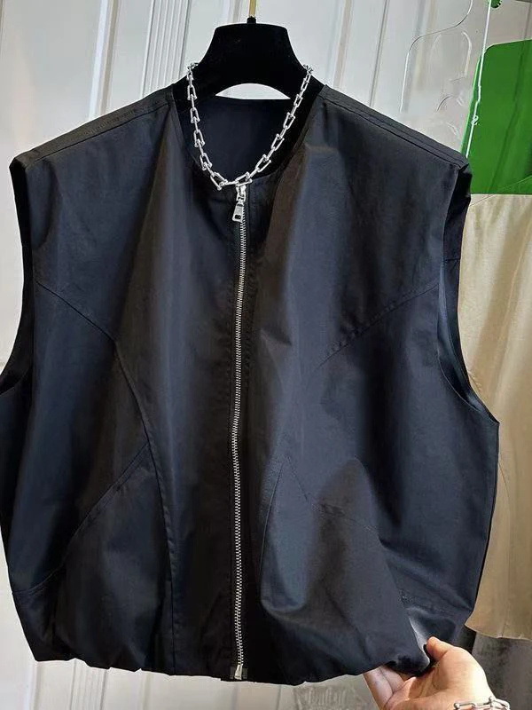 Extra Large 300 Pou Casual ex Vest 2025 Zipper Design Svel Top Versatile Simple Sle Summer Outerwear
Extra Large 300 Pou Casual ex Vest 2025 Zipper Design Svel Top Versatile Simple Sle Summer Outerwear