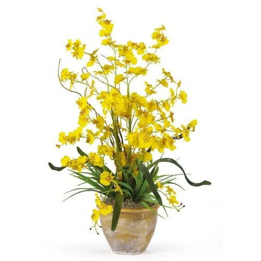Dancing Lady Artificial Orchid Artificial Flower Arrangement Yellow
Dancing Lady Artificial Orchid Artificial Flower Arrangement Yellow