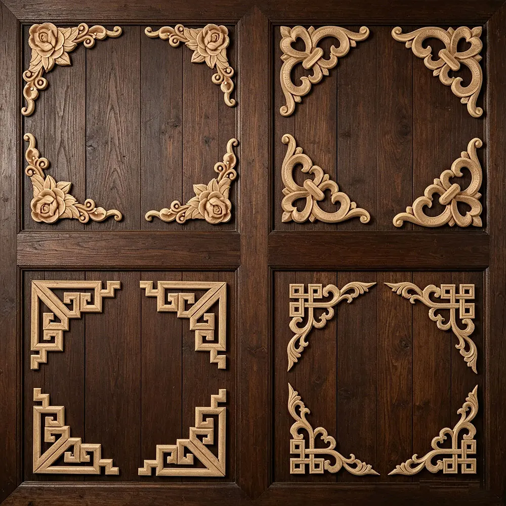 Natural Floral Wooden Figurines Crafts Wood Carved Corner Appliques Frame Wall Door Furniture Woodcarving Decorative
Natural Floral Wooden Figurines Crafts Wood Carved Corner Appliques Frame Wall Door Furniture Woodcarving Decorative