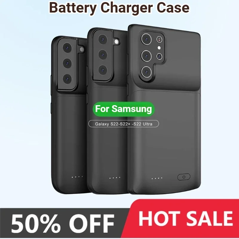 Power Bank 4700/4800/6000mAh Battery Charger Case for Samsung Galaxy S22 Ultra S22 Plus S21+ S21plus S21Ultra Battery Case Cover
Power Bank 4700/4800/6000mAh Battery Charger Case for Samsung Galaxy S22 Ultra S22 Plus S21+ S21plus S21Ultra Battery Case Cover