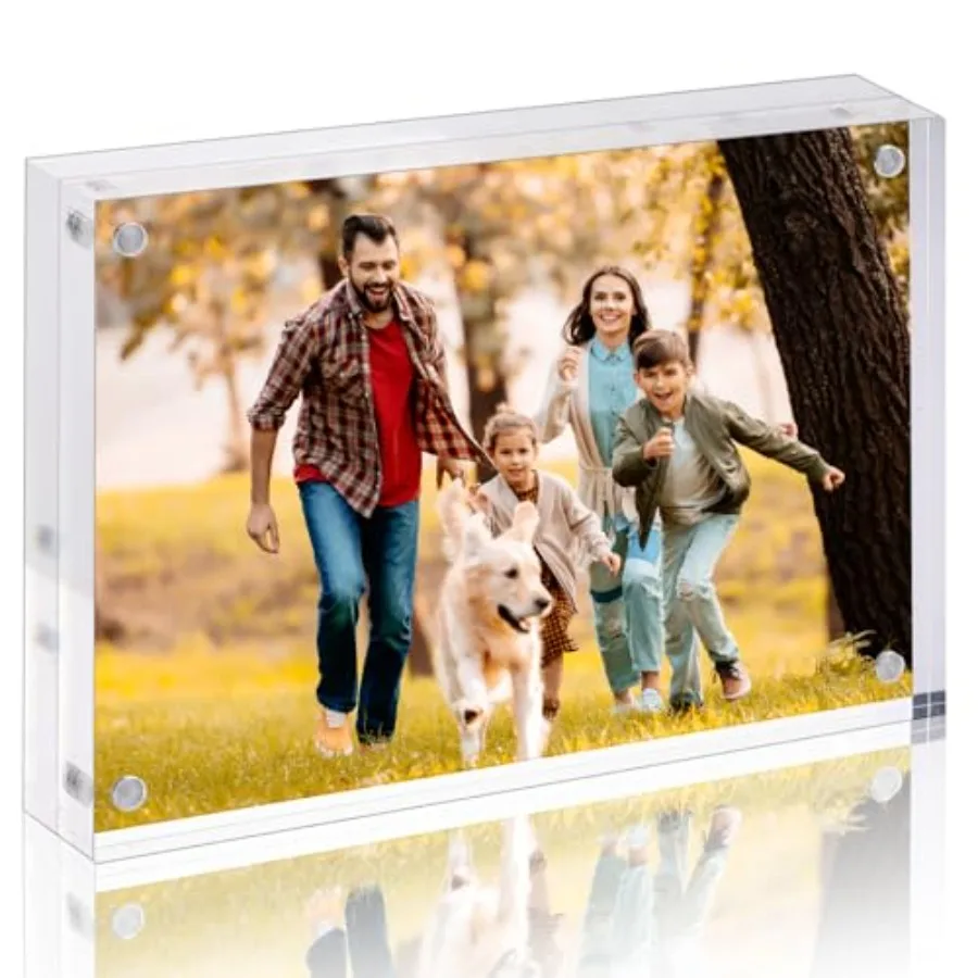 Picture Frame, Pack Acrylic Frames, Clear Double Sided Photo Frame with Magnetic Desktop
Picture Frame, Pack Acrylic Frames, Clear Double Sided Photo Frame with Magnetic Desktop