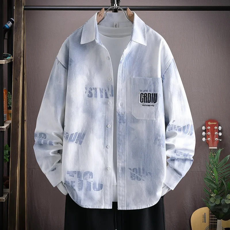 Модная джинсовая куртка в клетку для мужчин, весенне-осенняя повседневная куртка с воротником-рубашкой, молодежная повседневная одежда с длинными рукавами для других случаев
Модная джинсовая куртка в клетку для мужчин, весенне-осенняя повседневная куртка с воротником-рубашкой, молодежная повседневная одежда с длинными рукавами для других случаев