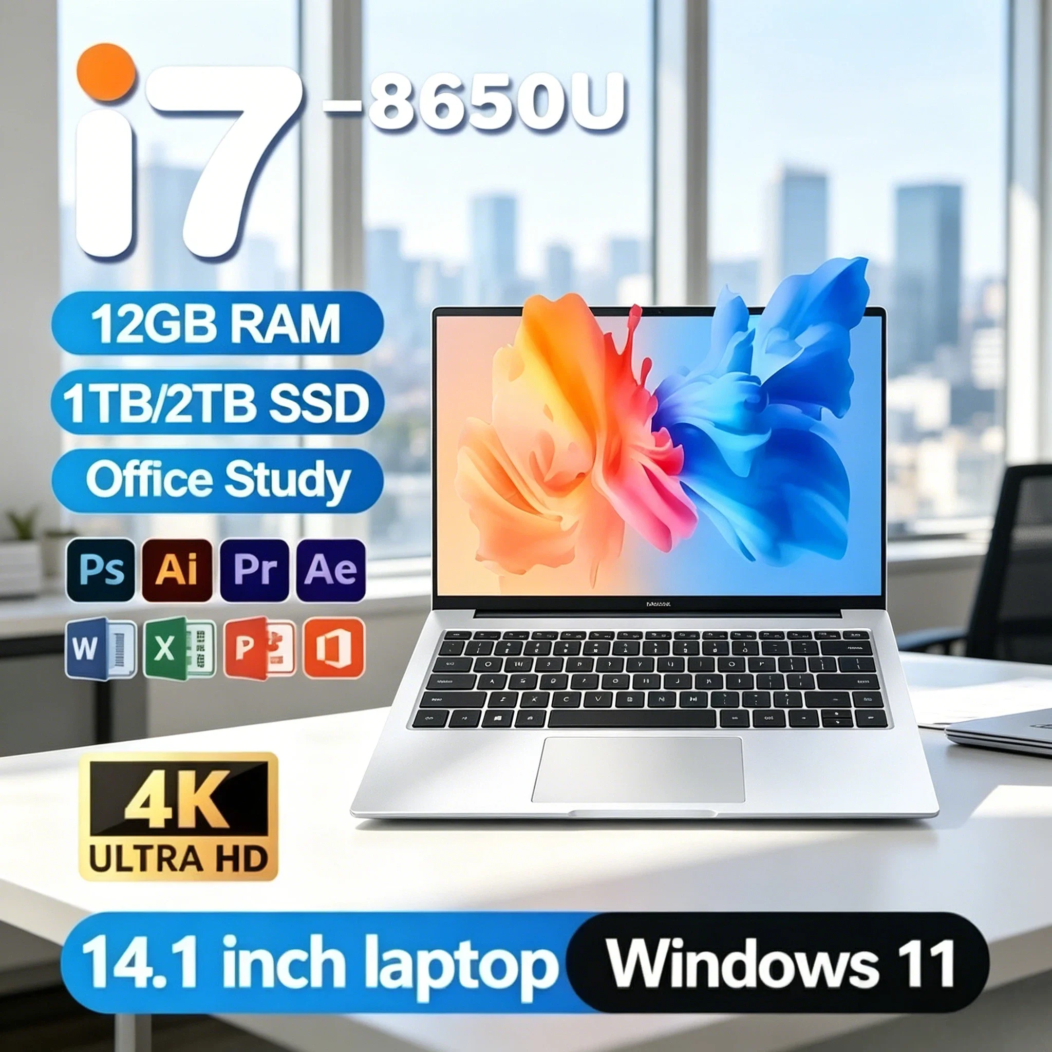 2026 Laptop Windows 11 Pro Intel i7 8650U 32GB DDR4 1TB 2TB SSD Notebook PC Gamer 1920x1080 Office Study Computer Pro Max
2026 Laptop Windows 11 Pro Intel i7 8650U 32GB DDR4 1TB 2TB SSD Notebook PC Gamer 1920x1080 Office Study Computer Pro Max