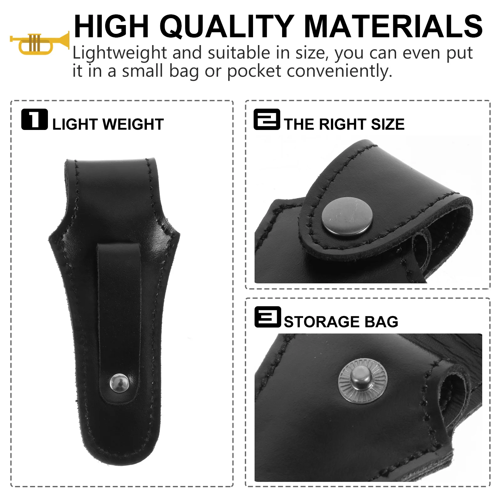 Horn Mouthpiece Bag Safe Durable Practical Wonderful Home Use Storage Holder for Accessories Storage Bag Protector
Horn Mouthpiece Bag Safe Durable Practical Wonderful Home Use Storage Holder for Accessories Storage Bag Protector