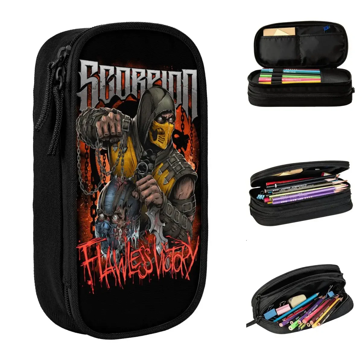 Scorpion Mortal Kombat Pencil Case Fun Game Pen Holder Pencil Bags Student Big Capacity Office Zipper Pencil Box
Scorpion Mortal Kombat Pencil Case Fun Game Pen Holder Pencil Bags Student Big Capacity Office Zipper Pencil Box