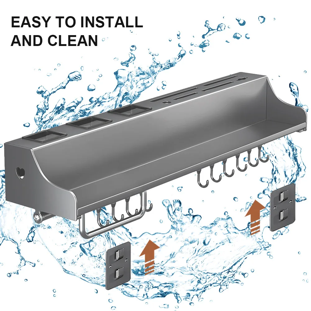 60CM Kitchen Storage Rack with 12 Hooks Hanging Storage Rack Kitchen Spice Rack for Chopsticks Spoons Shovels Organize
60CM Kitchen Storage Rack with 12 Hooks Hanging Storage Rack Kitchen Spice Rack for Chopsticks Spoons Shovels Organize