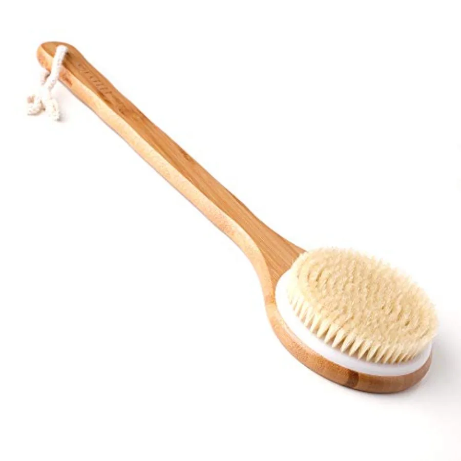 Body Brush Dry Brushing Back Scrubber Shower Bath Brush Bamboo Wood Long Handle Natural Bristles exfoliating Massage Improve Bl
Body Brush Dry Brushing Back Scrubber Shower Bath Brush Bamboo Wood Long Handle Natural Bristles exfoliating Massage Improve Bl