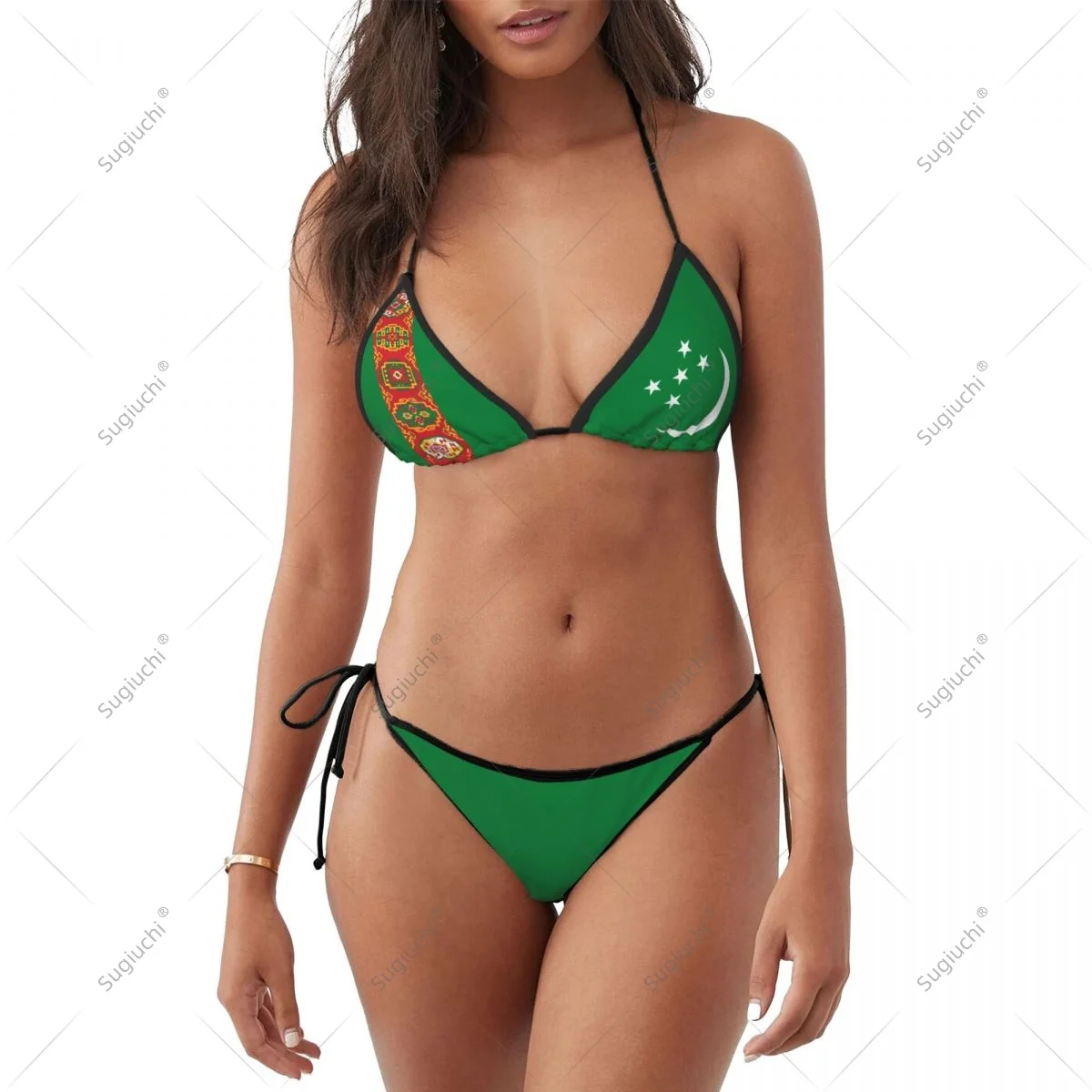 Women Girls Bikini Turkmenistan Flag Swimsuit Sets Three Point Beachwear Swimming Bathing Beach Party Suits Sexy Mujer
Women Girls Bikini Turkmenistan Flag Swimsuit Sets Three Point Beachwear Swimming Bathing Beach Party Suits Sexy Mujer