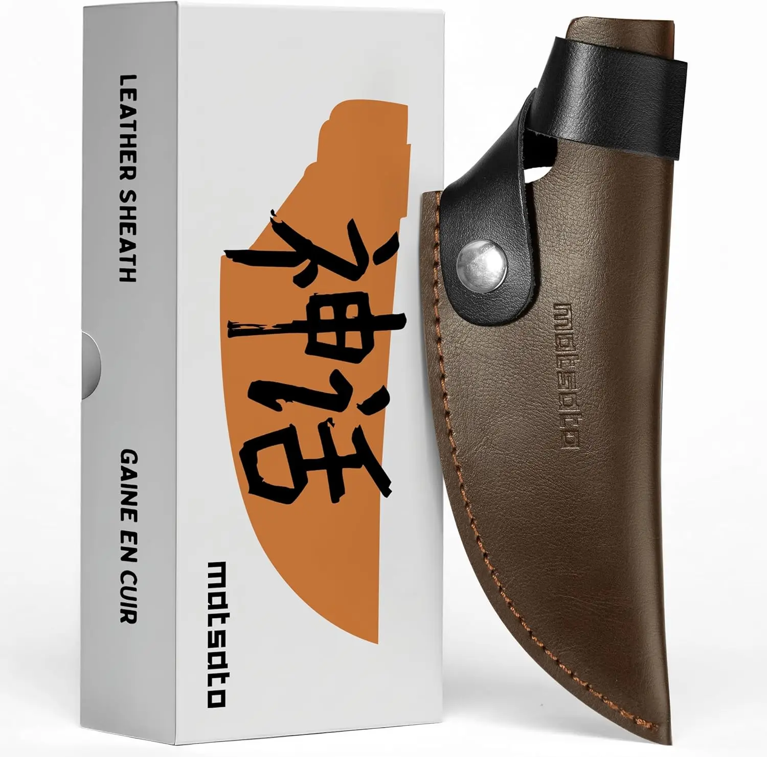 Leather Knife Sheath for Chef's Knife, 6.3 Inch Holder, Durable & Stylish
Leather Knife Sheath for Chef's Knife, 6.3 Inch Holder, Durable & Stylish