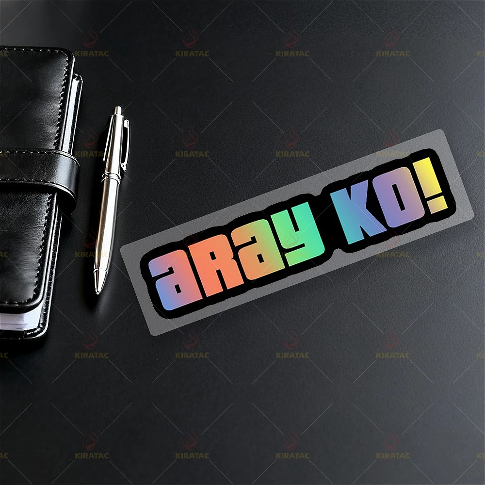 2Pcs/Set ARAY KO! Filipino Text Waterproof Vinyl Stickers, One Big One Small Multicolor Decal for Car Window Body
2Pcs/Set ARAY KO! Filipino Text Waterproof Vinyl Stickers, One Big One Small Multicolor Decal for Car Window Body