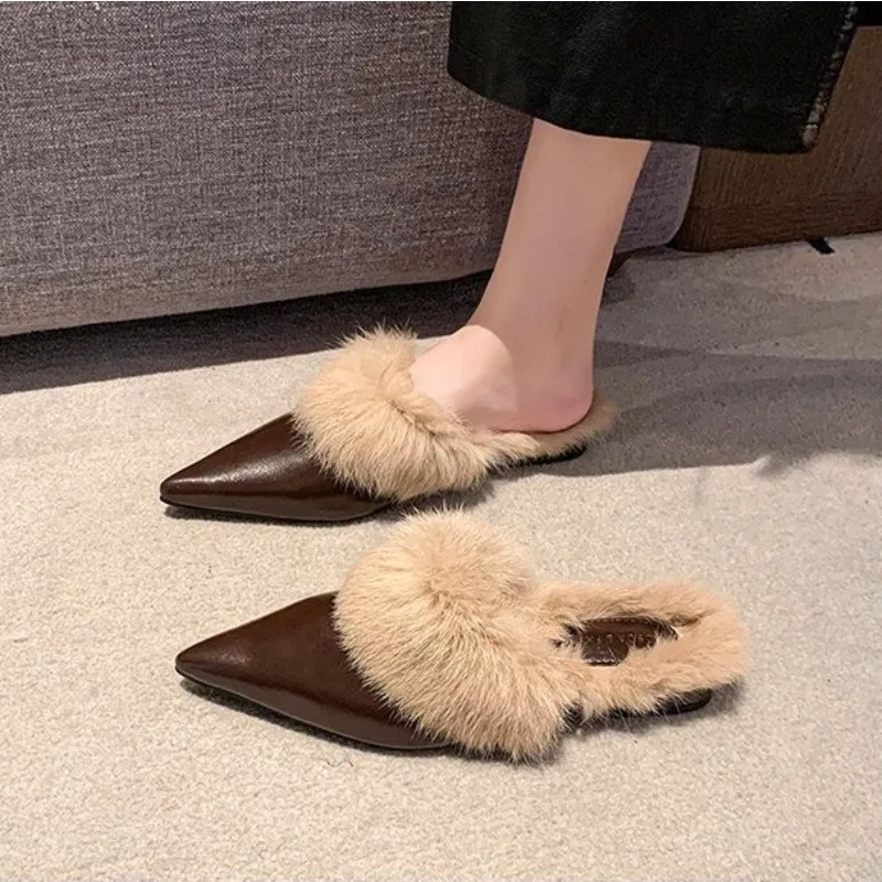 2026 New Shoes for Women House Slippers Platform Fur Flip Flops Slides Loafers Cover Toe Low Plush New Flat Basic,Spring/Autumn
2026 New Shoes for Women House Slippers Platform Fur Flip Flops Slides Loafers Cover Toe Low Plush New Flat Basic,Spring/Autumn