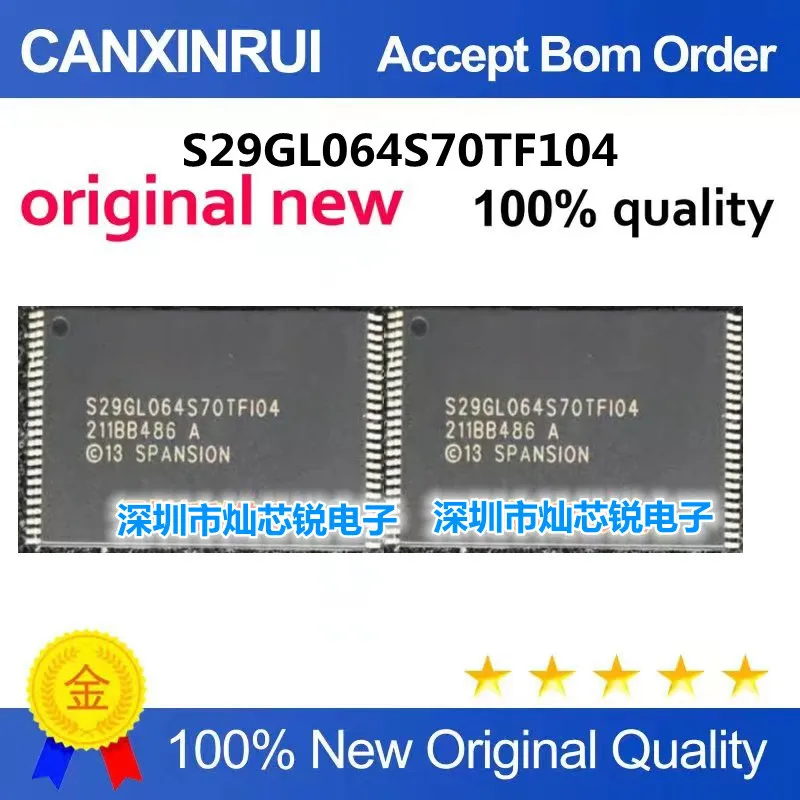Original New 100% quality S29GL064S70TF104 Electronic Components Integrated Circuits Chip
Original New 100% quality S29GL064S70TF104 Electronic Components Integrated Circuits Chip