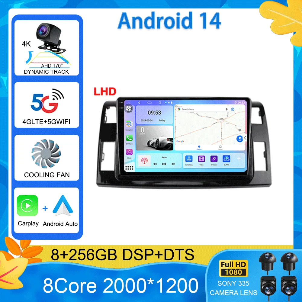 Android 15 For Toyota Previa 3 III XR50 Estima 2006 - 2019 Multimedia Blu-ray QLED Screen Navigation GPS No 2 Din Player
Android 15 For Toyota Previa 3 III XR50 Estima 2006 - 2019 Multimedia Blu-ray QLED Screen Navigation GPS No 2 Din Player