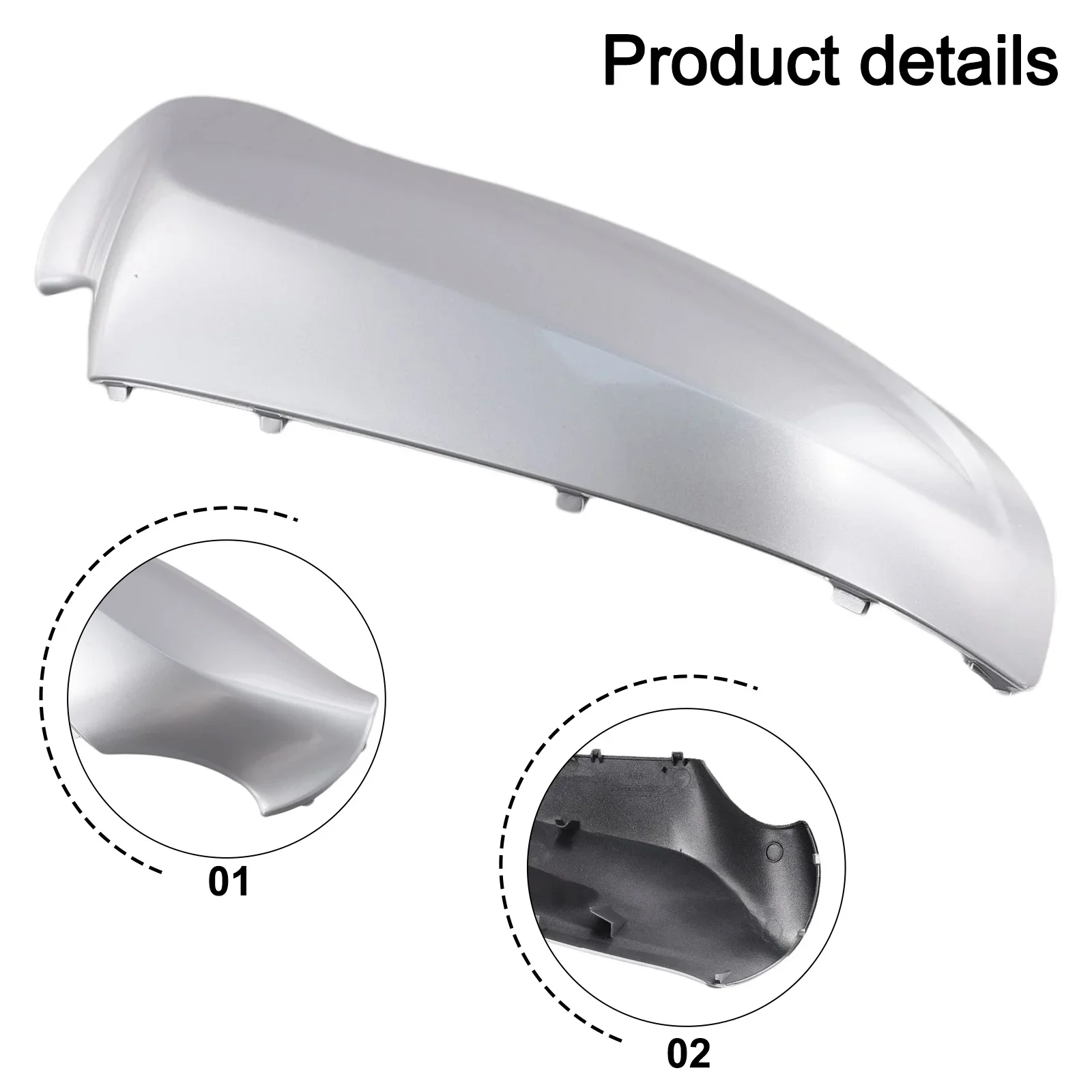 Left Right Covers Mirror Cover Grey Auto Exterior Enhancement Made From ABS Material Seamless Fit For Vehicles
Left Right Covers Mirror Cover Grey Auto Exterior Enhancement Made From ABS Material Seamless Fit For Vehicles