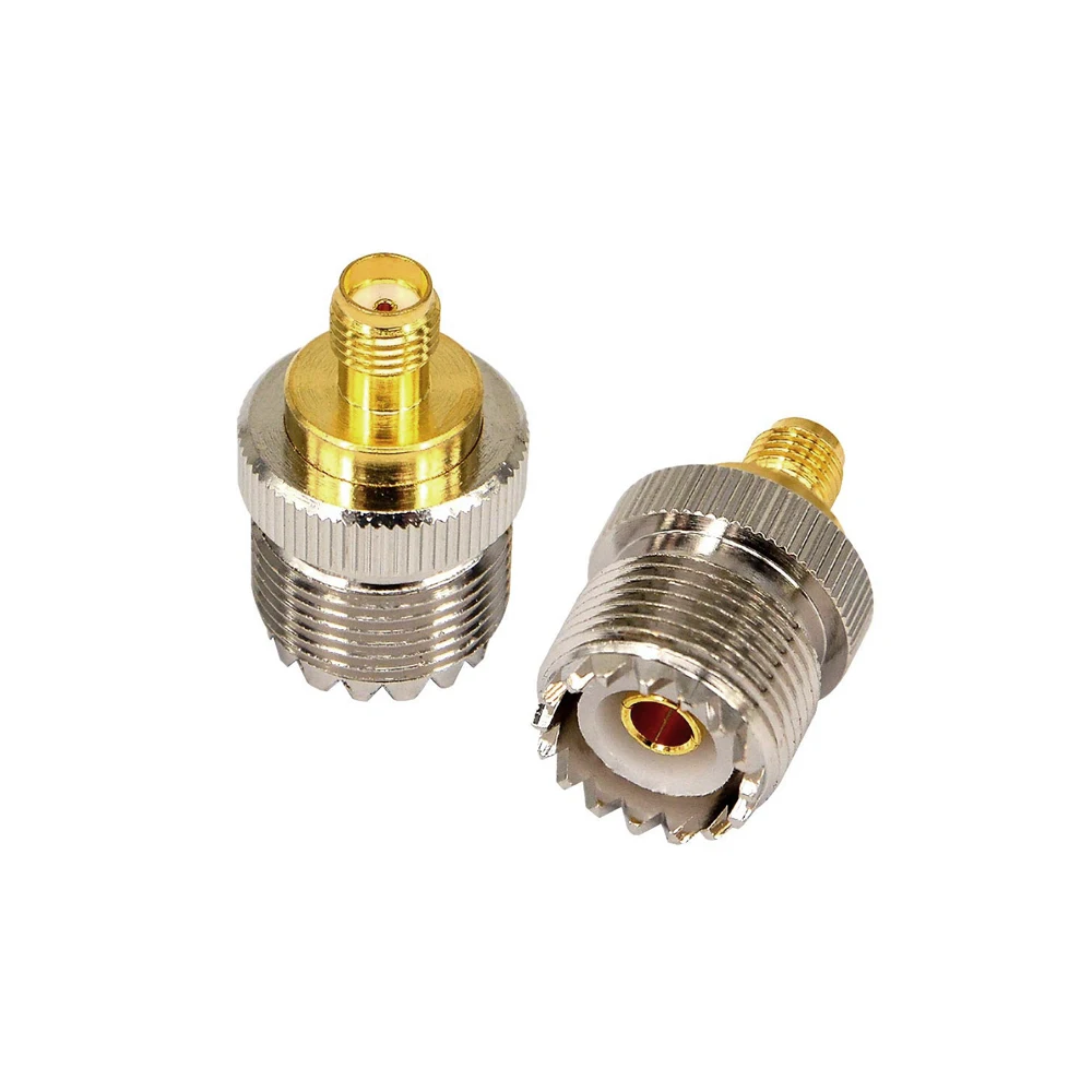 2pcs Coax Connector SMA Female to UHF Female RF Two Way Radio Antenna Adapter Accessories
2pcs Coax Connector SMA Female to UHF Female RF Two Way Radio Antenna Adapter Accessories