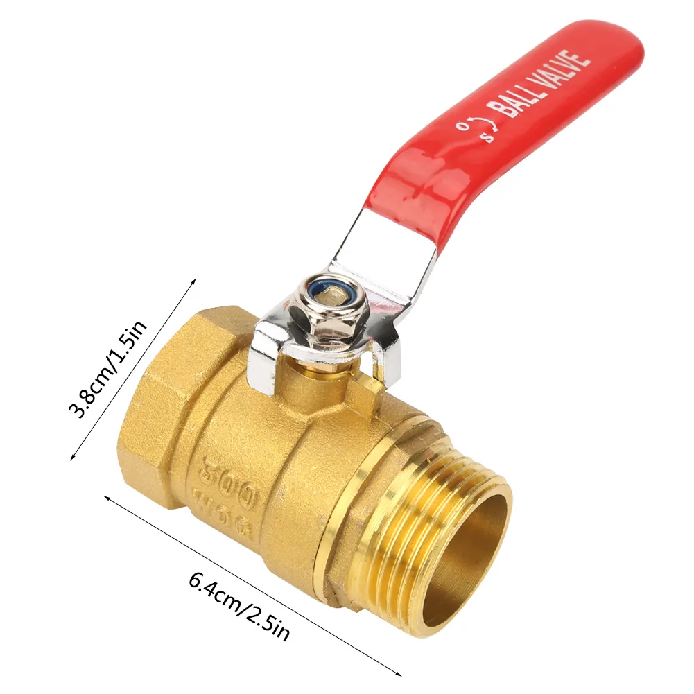 DN25 Ball Valve, Level Handle Brass Pipe Ball Valve Male and Female Thread 1"BSP DN25
DN25 Ball Valve, Level Handle Brass Pipe Ball Valve Male and Female Thread 1"BSP DN25
